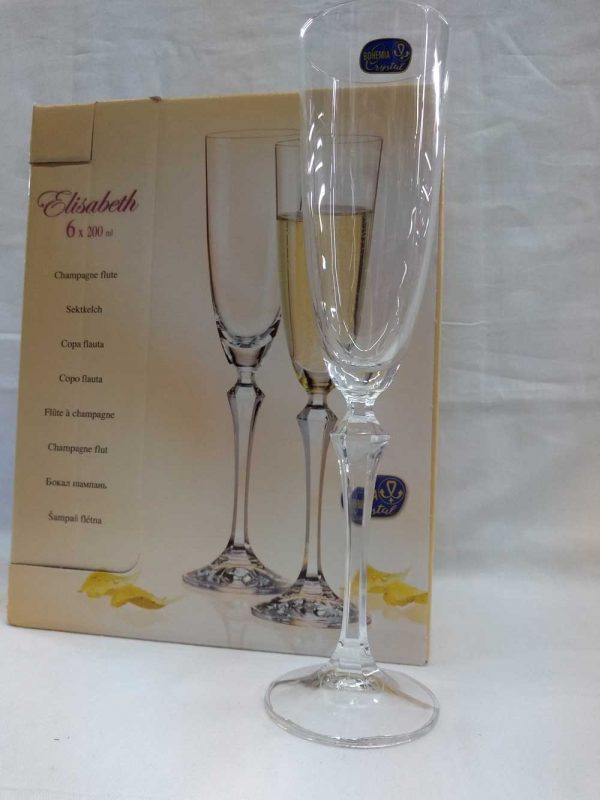 Copa de cristal x6 Champange