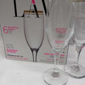 Pack x6 copas de champagne Atlantica