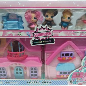 Casa LOL c/3 muñecas y muebles