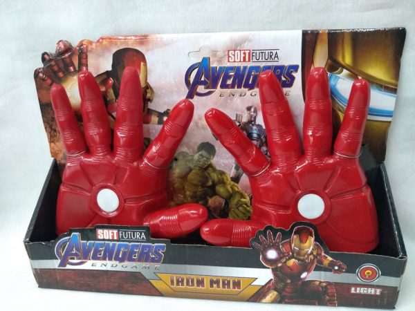 Guantes super heroes c/luz en caja