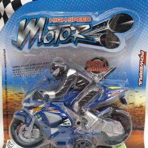 Moto c/piloto en blister