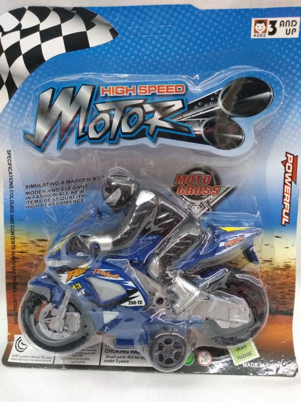 Moto c/piloto en blister