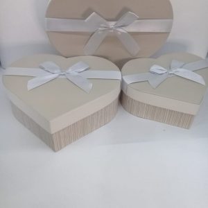 Set de cajas x3 corazon