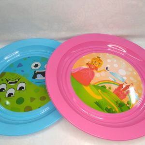 Plato plastico infantil de personajes