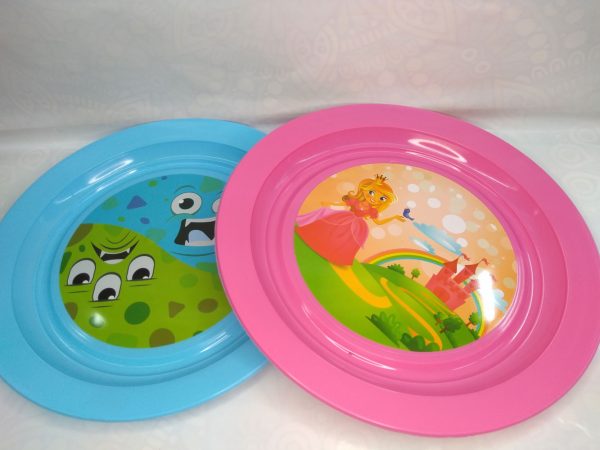 Plato plastico infantil de personajes
