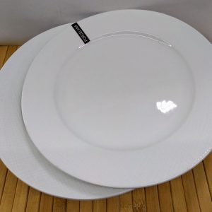 Plato playo porcelana blanca ala ancha