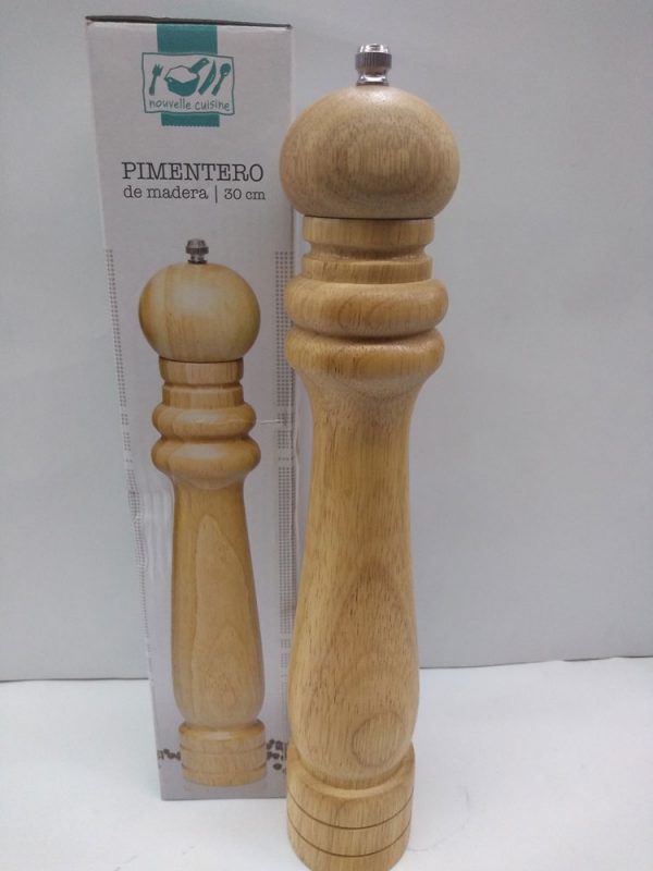 Pimentero de madera 30cm en caja