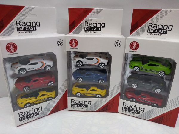 Auto deportivo x3 en caja