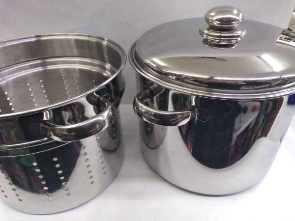 Olla c/colapasta acero Inox "Gamuza"