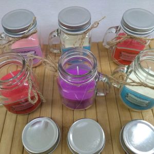 Vela aromatica en frasquito