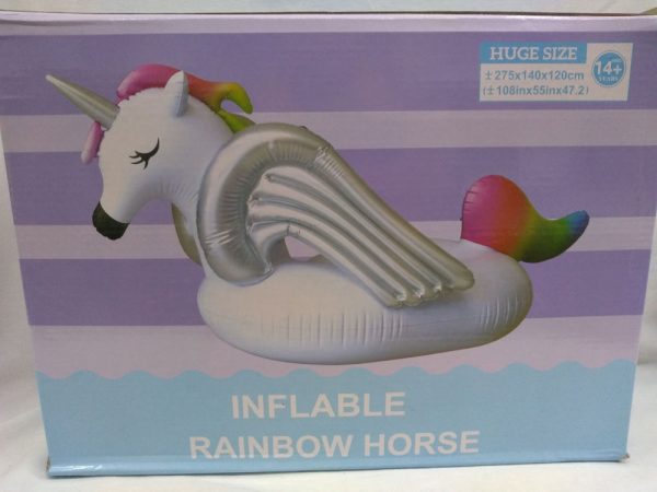 Unicornio inflable en caja
