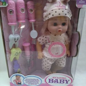 Bebe c/accesorios dentista en caja