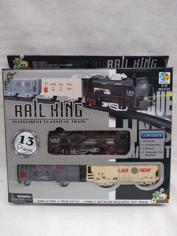 Tren de carga en caja