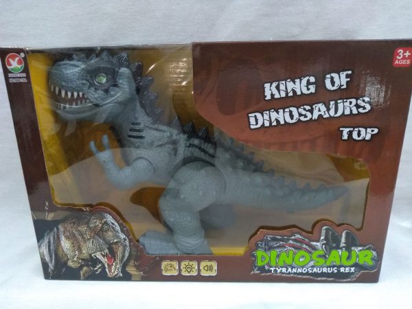 Dinosaurio "Tiranosaurio" a pila en caja