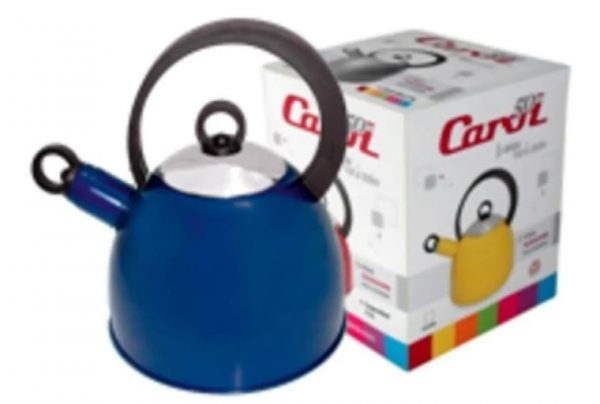 Pava acero color m/bakelita en caja