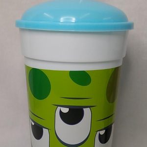 Vaso infantil plastico c/tapa y sorbete