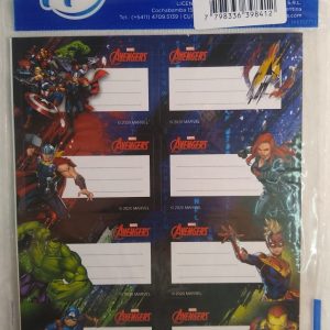 Etiquetas x16 "Avengers"