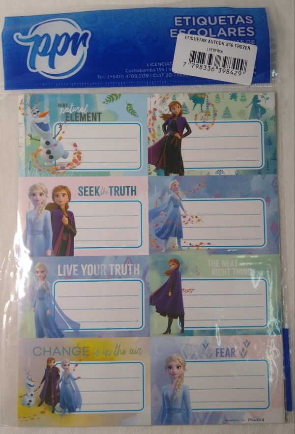 Etiquetas x16 "Frozen"
