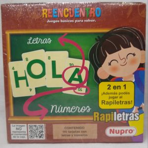 Jueg ode mesa "Letras y numeros"