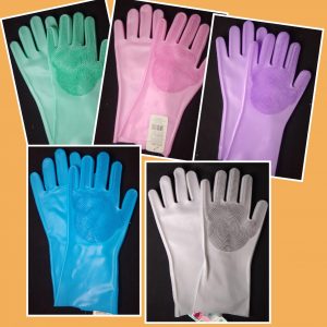 Par de guantes de silicona