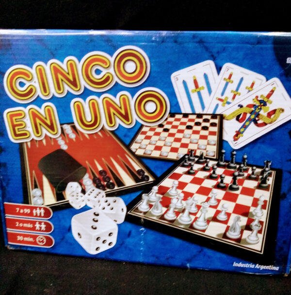 Juego de mesa 5 en 1