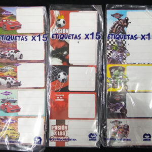 Etiquetas x15