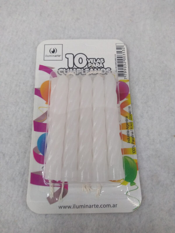 Vela de cumpleaños x10 "Iluminarte"