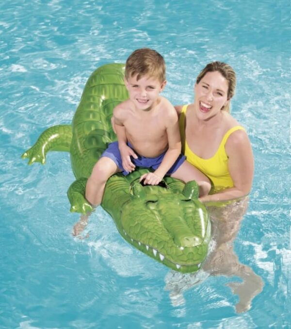Inflable cocodrilo en caja
