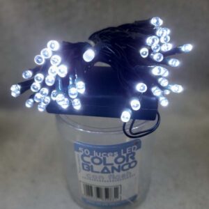 LUCES X50 LED A PILA EN TUBO BLANCA ART53617