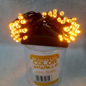 Luces x50 led a pila en tubo