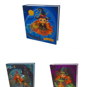 Carpeta cartonee 3 anillos Little Witches