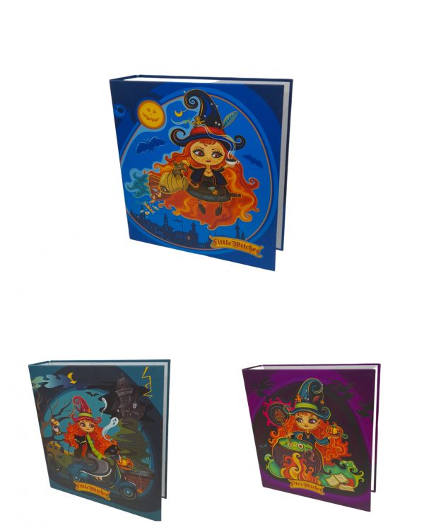 Carpeta cartonee 3 anillos Little Witches