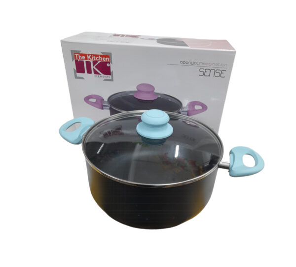 Cacerola de teflon t/vidrio 24cm "Sense"