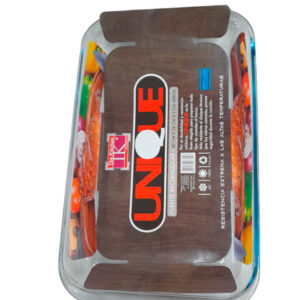 Fuente de vidrio rectangular "Unique" 30x18