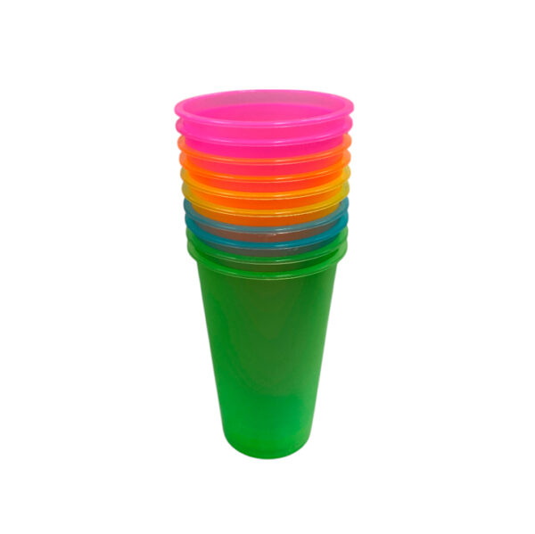 Vasos geo 500cc 10 fluo