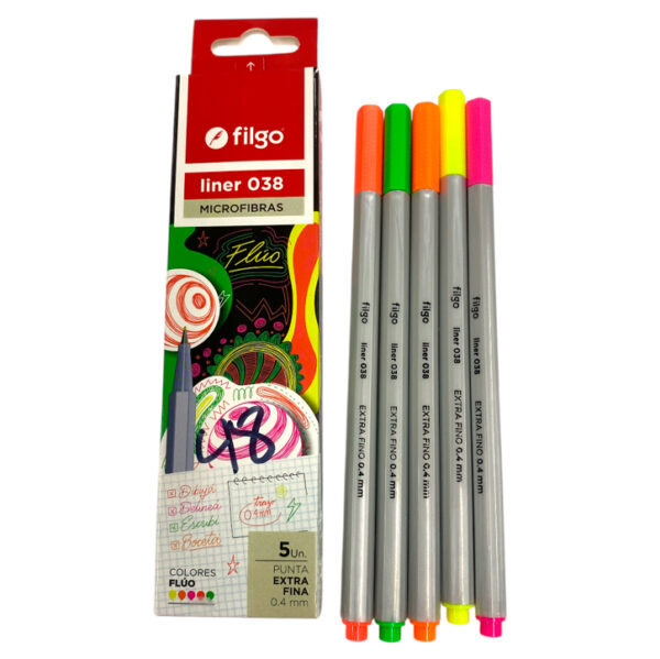 Microfibras "Filgo" fluo x5 liner038