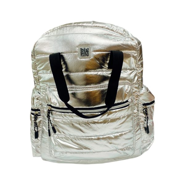 Mochila de espalda puffer backpack silver
