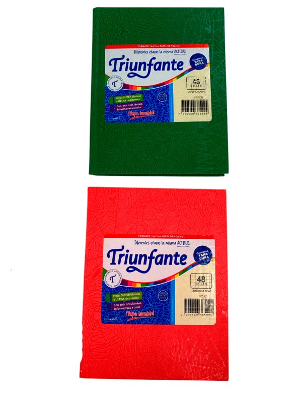 Cuaderno t/dura "triunfante" x48h cuadriculada