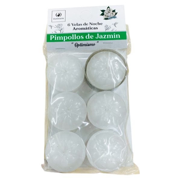 Velas p/hornito x6 aromaticas PIMPOLLO DE JASMIN