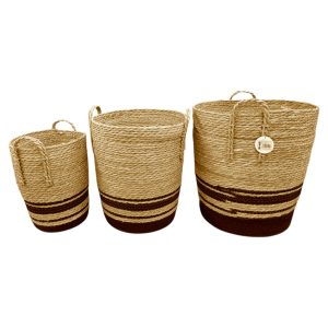 Set x3 canasto rusticos