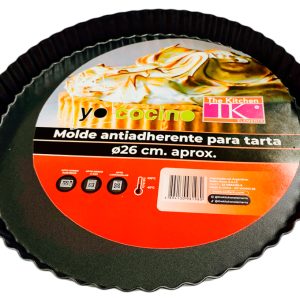 Tartera de teflon acanalada 26cm