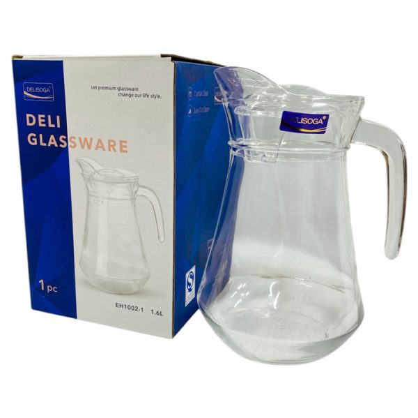 Jarra de vidrio 1.6l "delisoga"