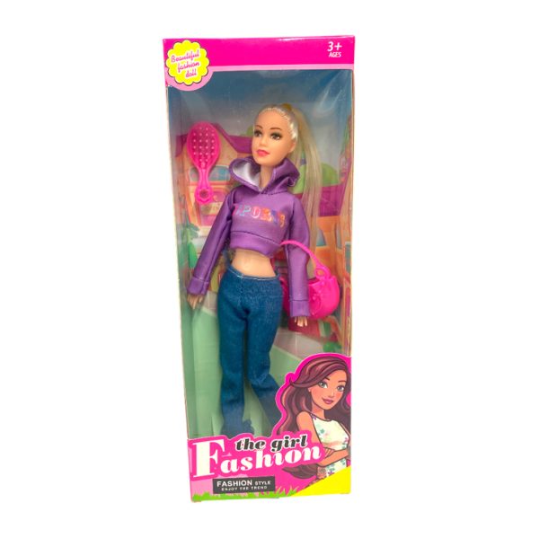 Muñeca flaca c/buzo y accesorios