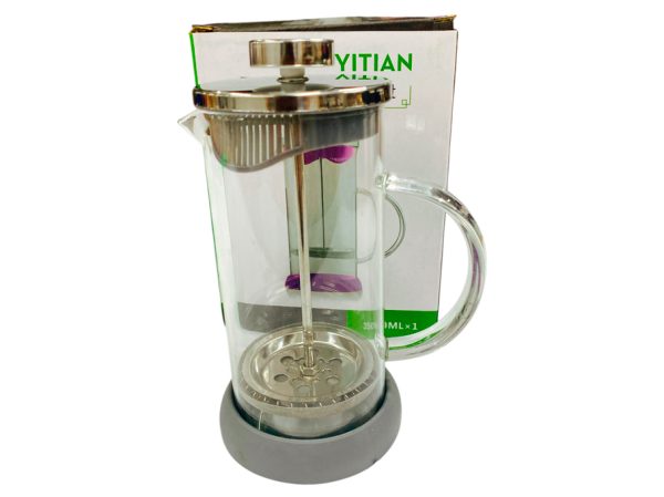 Cafetera c/embolo base silicona 350ml