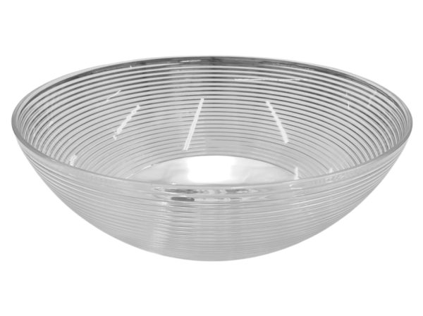 Ensaladera acrilica rayitas 26cm