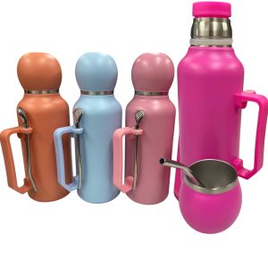 Termo Doble Capa 1.3L +Bombilla y mate
