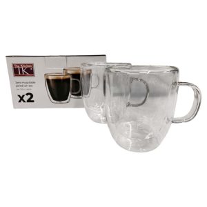 Taza De Caf? Doble Pared De Vidrio x2 250cc