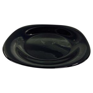 Plato Playo Opalina Negro 24cm