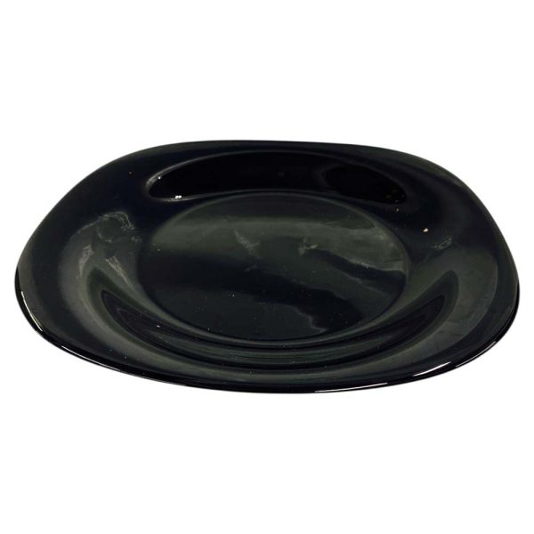 Plato Playo Opalina Negro 24cm