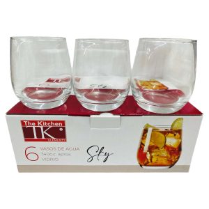 Vaso De Agua x6??SKI??340CC